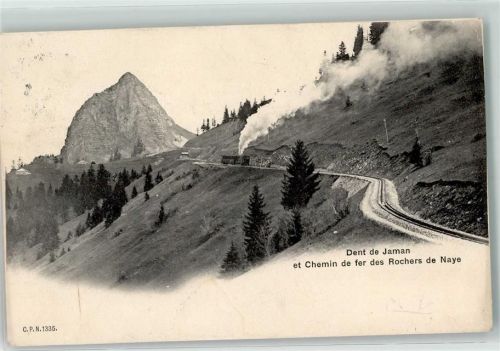 Dent de Jaman 1904 - Chemin de fer des Rochers de Naye