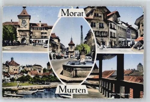 3280 Murten Morat - Les Remparts, Chateau, Brunnen