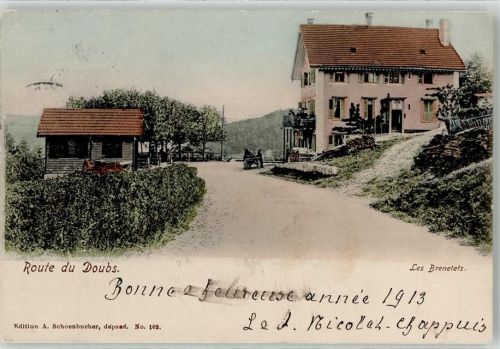 2300 La Chaux-de-Fonds 1912 - Route du Doubs