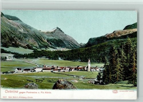 7505 Celerina/Schlarigna - gegen Pontresina und Piz Albris