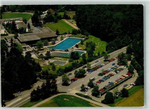 8702 Zollikon Gebrauchsspuren Fliegeraufnahme Schwimmbad Fohrbach Gasthaus Sauna