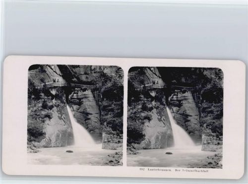 3822 Lauterbrunnen - Stereofoto format ca. 18 x 9 cm