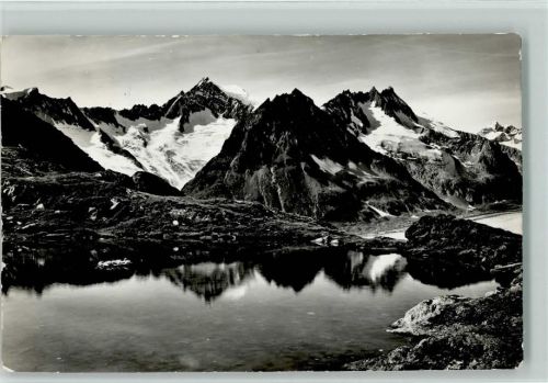 Eggishorn - Tälisee beim Hotel Eggishorn am Weg nach dem Märjelensee Aletschhorn Dreieckhorn Jungfrau