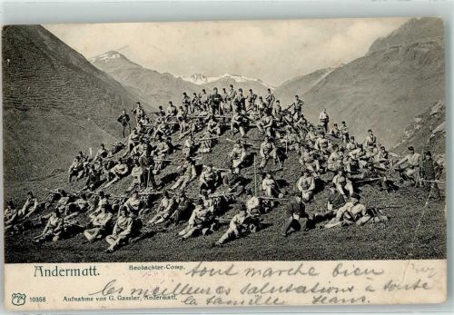 6490 Andermatt 1908 - Beobachter Kompanie