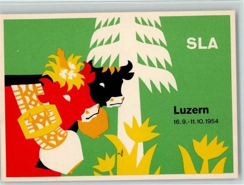 6000 Luzern Lucerne 1954 - SLA Ausstellung für Landwirtschaft