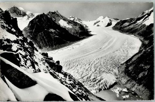Aletschgletscher - Aletschgletscher und Konkordiaplatz