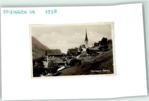 6464 Spiringen 1929 FOTO KEINE AK Kirche