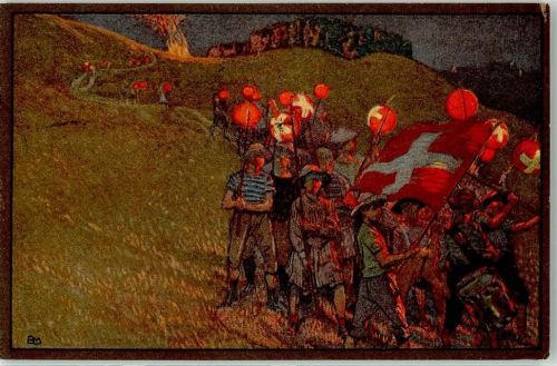 1. August Ersttagsstempel Bundesfeier / Pro Patria Schweiz