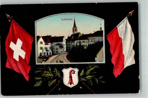 4410 Liestal 1913 - Fahnen Wappen