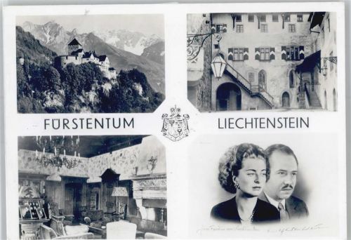 9490 Vaduz - Schloß Vaduz, , Fürst Franz Josef, Fürstin Cina