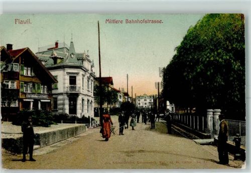 9230 Flawil 1907 - Mittlere Bahnhofstrasse