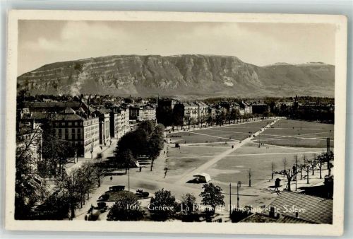 1200 Genève Genf Foto AK La Pleine de Plaipalais el le Saléve