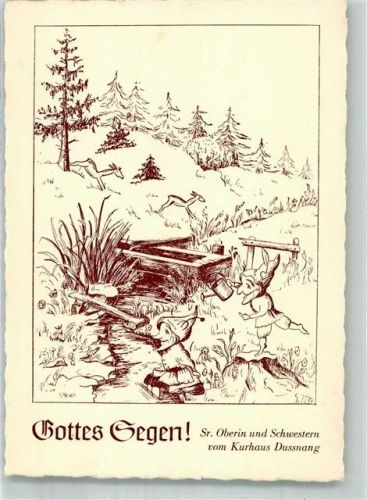 8374 Dussnang Radierung Zwerg Gottes Segen !