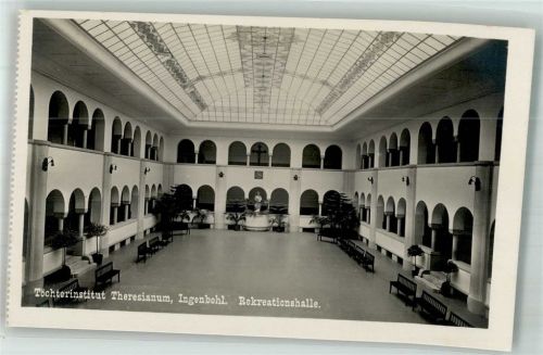6440 Ingenbohl Foto AK Töchterinstitut Theresianum Rekretainshalle