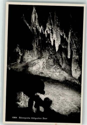 6340 Baar Foto AK Verlag u.- Fotograf Max Burkhardt Bärengrotte Höllgrotten