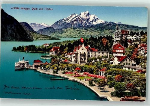 6353 Weggis - Quai Pilatus Raddampfer