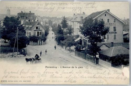 2900 Porrentruy Pruntrut 1904 - Hotel National