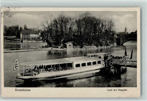 4310 Rheinfelden - Insel mit Dampfer Personenschiff