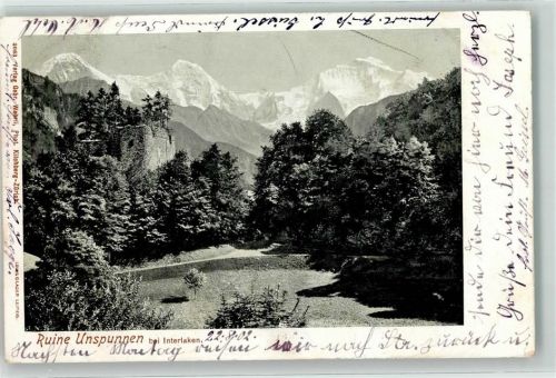3812 Wilderswil 1902 - Ruine Unspunnen