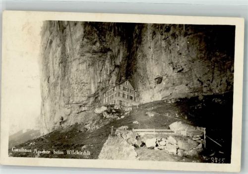 Aescher-Wildkirchli Foto AK Gasthaus Aescher