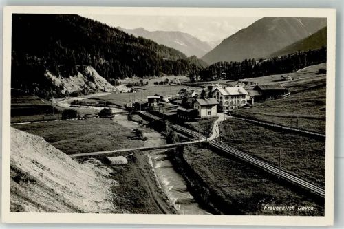 7276 Davos Frauenkirch Foto AK