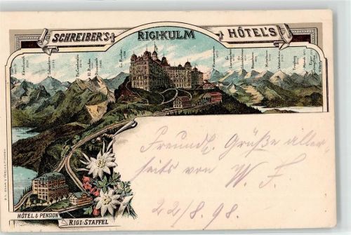 Rigi Kulm - 1898 Rigi Kulm Hotel Pension Rigi Staffel