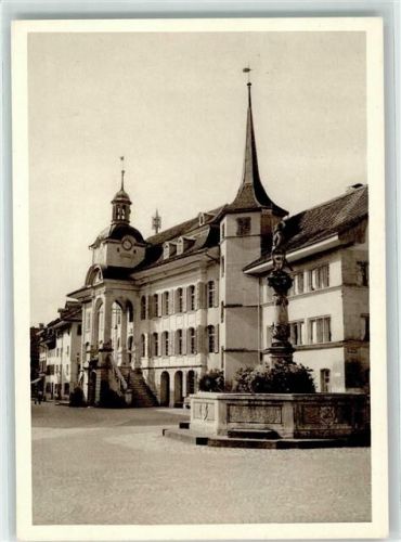 4800 Zofingen - Rathausplatz Niklaus-Thut-Brunnen