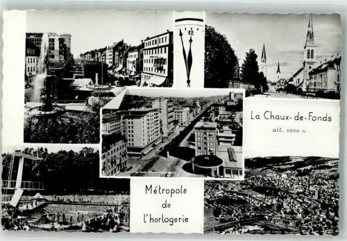 2300 La Chaux-de-Fonds - Uhrenindustrie Schwimmbad