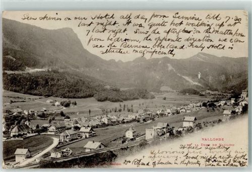 1337 Vallorbe 1906 - la Dent de Vaulion Bahnlinie