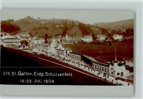 9000 St. Gallen S. Gallo 1904 Foto AK Nr. 376 - Schützenfest 1904 , sehr gute Erhaltung AK