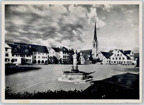 8580 Amriswil 1951 - Kirche Denkmal Marktplatz