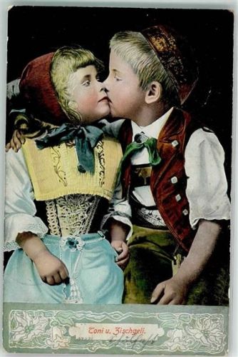 3723 Kiental - Tracht Toni und Zischgeli Ort lt. Stempel
