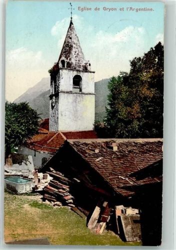 1882 Gryon 1913 - Kirche L´Argentine