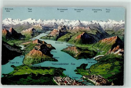 6440 Vierwaldstättersee - Vogelschau