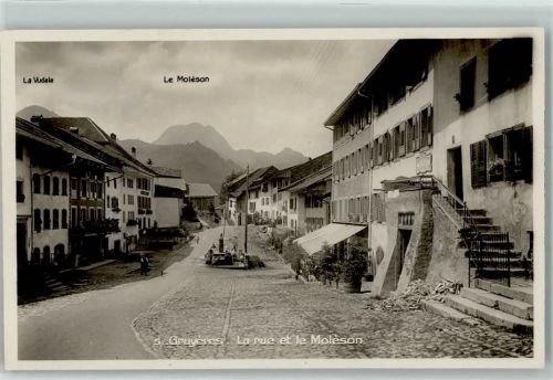 1663 Gruyères - DorfStraße Moleson