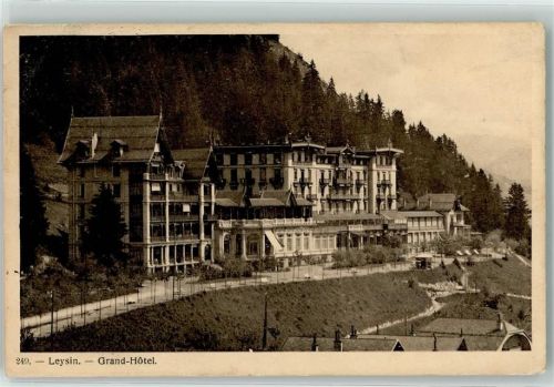 1854 Leysin 1909 Gebrauchsspuren Grand Hotel