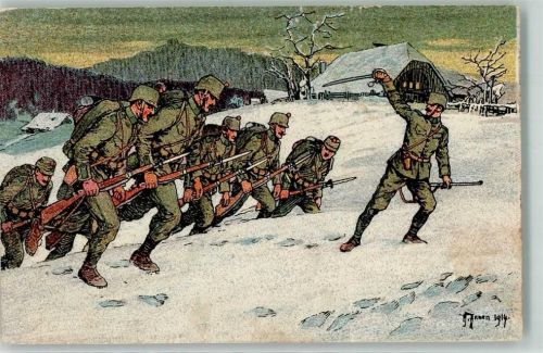 9240 Uzwil 1915 Gebrauchsspuren Schweizer Armee Neue Uniform Ort lt. Stempel Winter