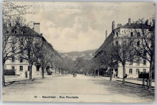 2000 Neuchâtel Neuenburg - Ortsansicht, Rue Poutalès