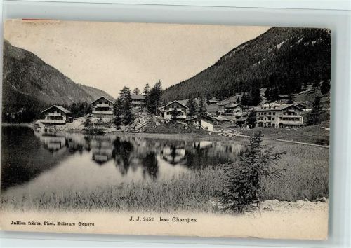 Champex 1907 - Teilansicht am See,Verlag J.J. Nr. 2452, gute Erhaltung AK