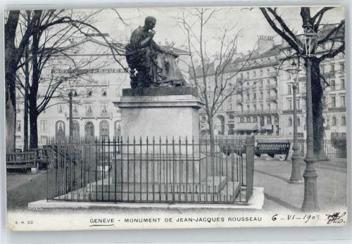 1200 Genève Genf - Monument, Denkmal Rosseau AKU2