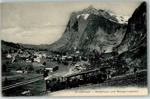 3818 Grindelwald 1909 - Wetterhorn und Wengernalpbahn Zahnradbahn