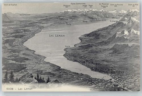 1200 Genève Genf - Panorama Lac Leman AKU2