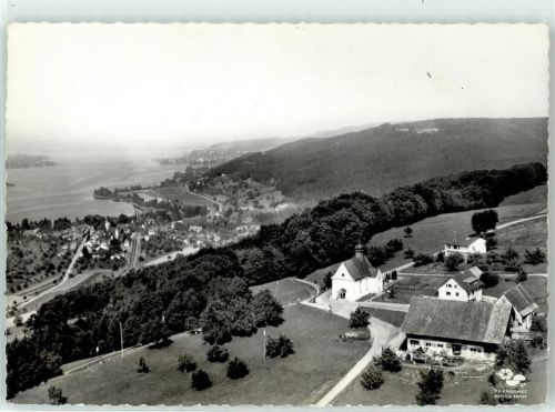 8264 Eschenz Bornhausen - Fliegeraufnahme Gasthaus Klingenzellerhof Blick auf Mammern Untersee