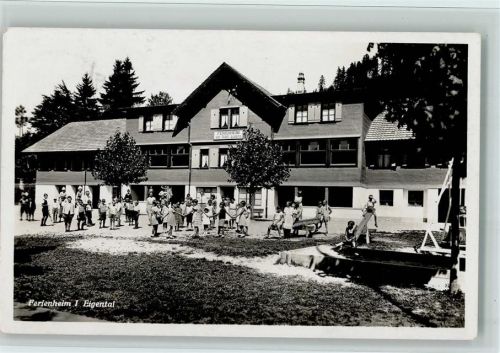 6013 Eigenthal 1934 - Ferienheim I - Spielplatz, viele Kinder AK