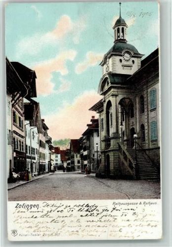 4800 Zofingen - 1905 Rathausgasse Rathaus
