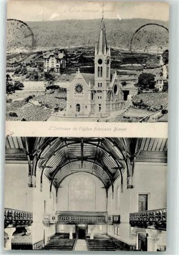 2500 Biel/Bienne 1910 - Egise francaise