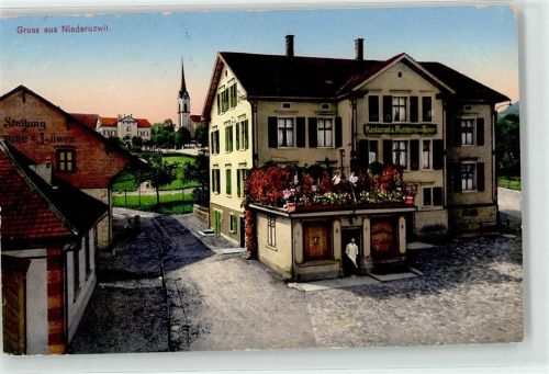 9244 Niederuzwil 1917 - Gasthaus Kirche