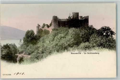 2520 La Neuveville 1908 - Schlossberg