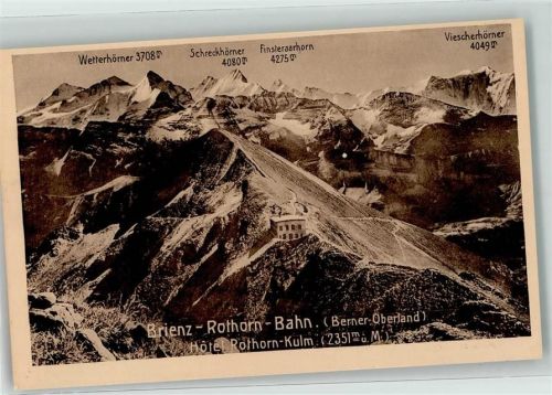Brienzer Rothorn Kulm - Hotel und Bahn