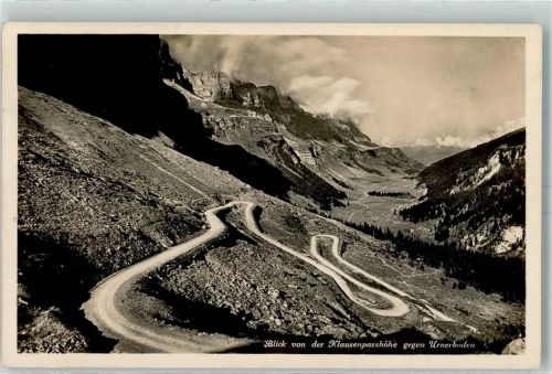 Klausenpasshöhe - Blick von der Klausenpasshöhe gegen Urnerboden